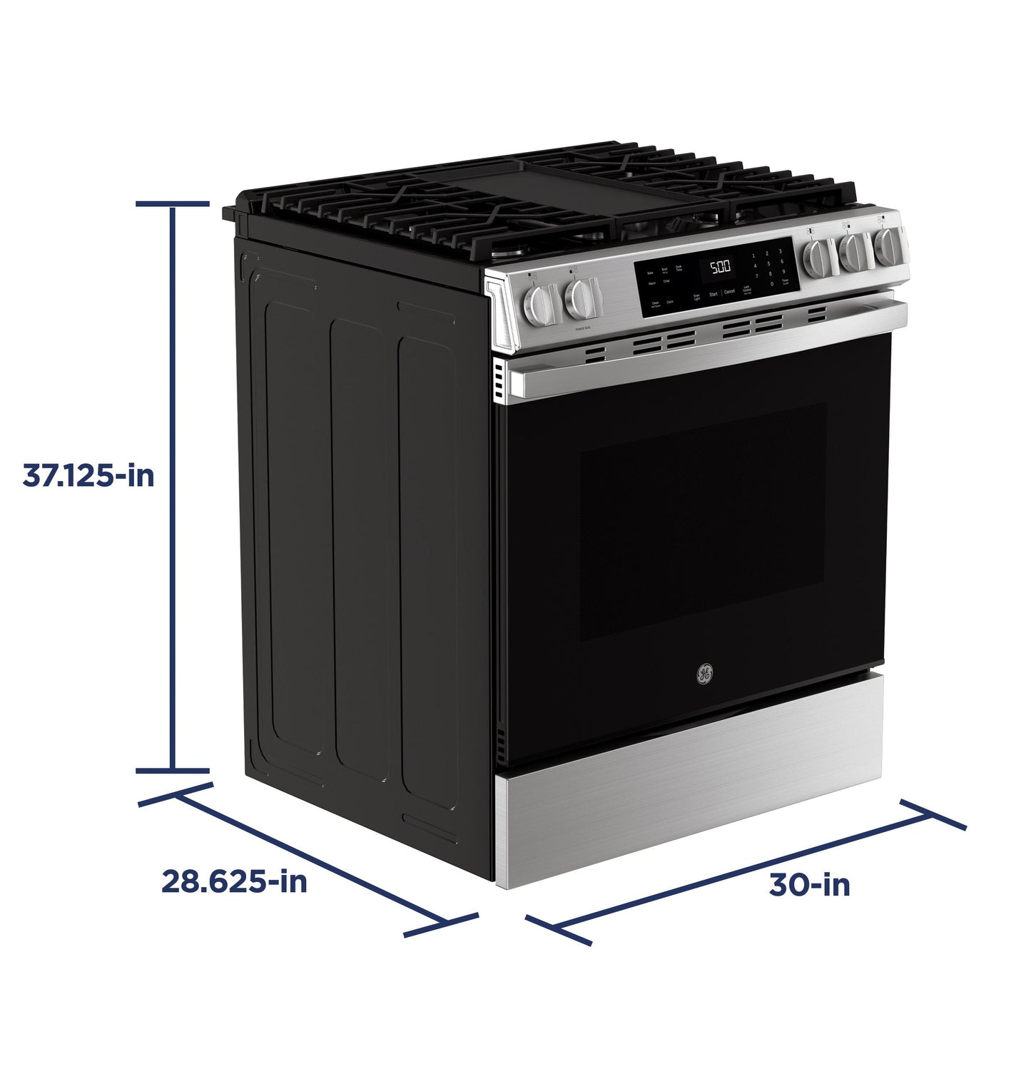 Ge Appliances GGS500PVSS Ge® 30" Slide-In Front-Control Gas Range With Crisp Mode