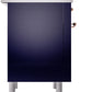 Ilve UP36FNMPMBPLP Nostalgie Ii 36 Inch Dual Fuel Liquid Propane Freestanding Range In Blue With Copper Trim