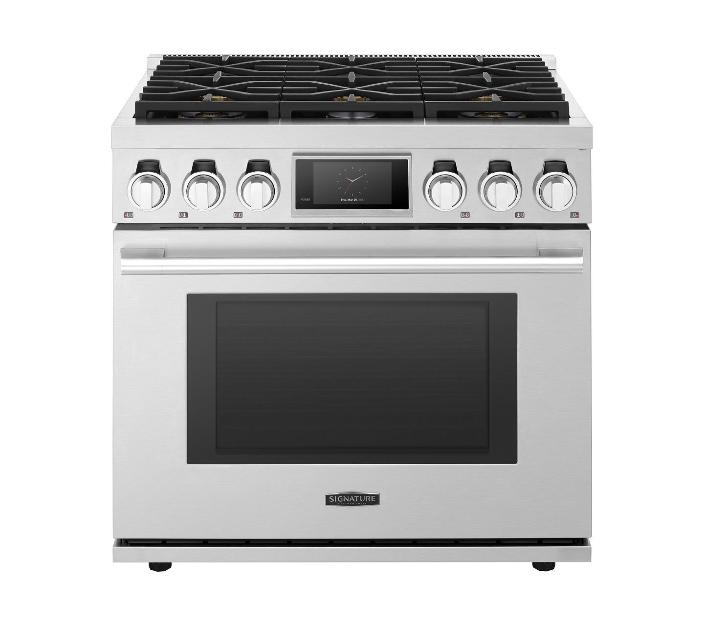 Signature Kitchen Suite SKSDR360S 36-Inch Dual-Fuel Pro Range With Six Burners