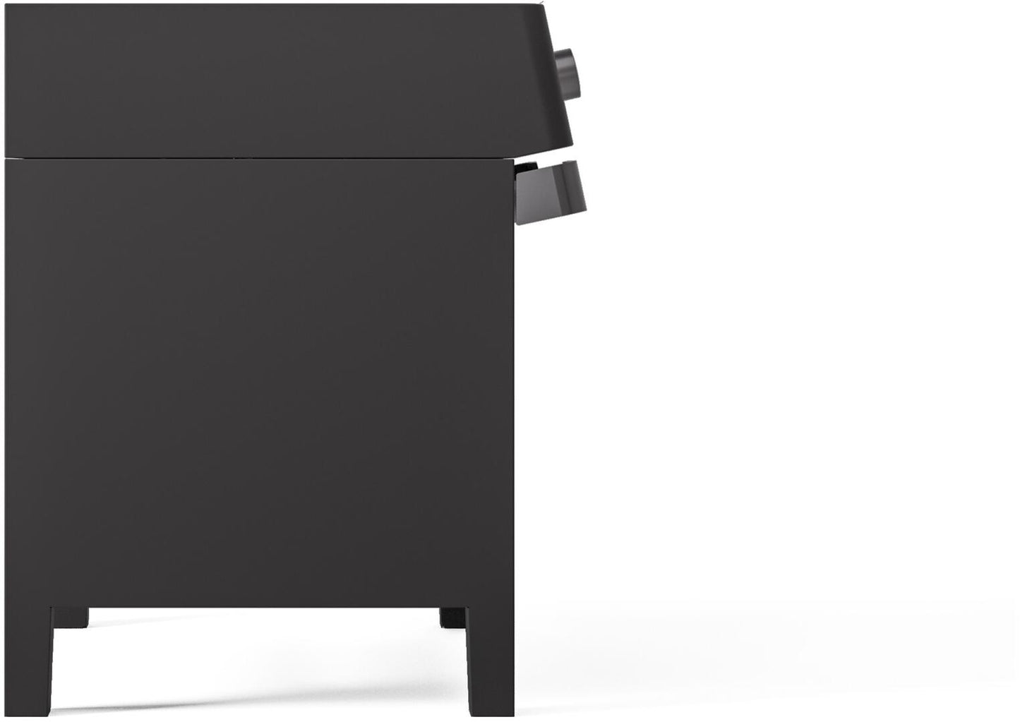 Ilve UPMI09S3MK Panoramagic 36 Inch Electric Freestanding Range In Matte Black With Trim