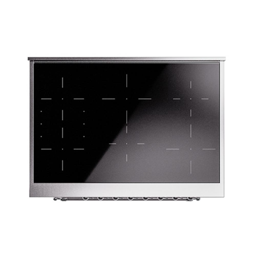 Ilve UNI366QNMPRAC Ilve Uni366Qnmprac Nostalgie Ii Noblesse 36" Induction Range (Solid Door, Ral, Chrome)