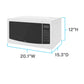 Avanti MT115V0W Avanti Microwave Oven, 1.1 Cu. Ft. Capacity - White / 1.1 Cu. Ft.