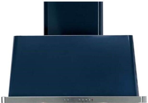 Ilve UAM90MB Majestic 36 Inch Blue Wall Mount Range Hood