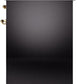 Ilve UPI304NMPBKG Nostalgie Ii 30 Inch Electric Freestanding Range In Glossy Black With Brass Trim