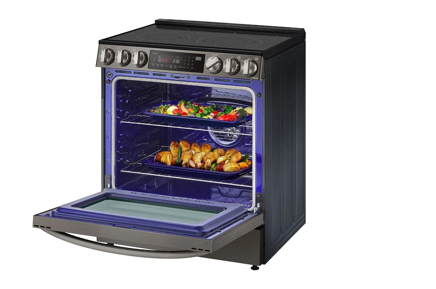 Lg LSEL6335DE 6.3 Cu Ft. Smart Wi-Fi Enabled Probake Convection® Instaview® Electric Slide-In Range With Air Fry