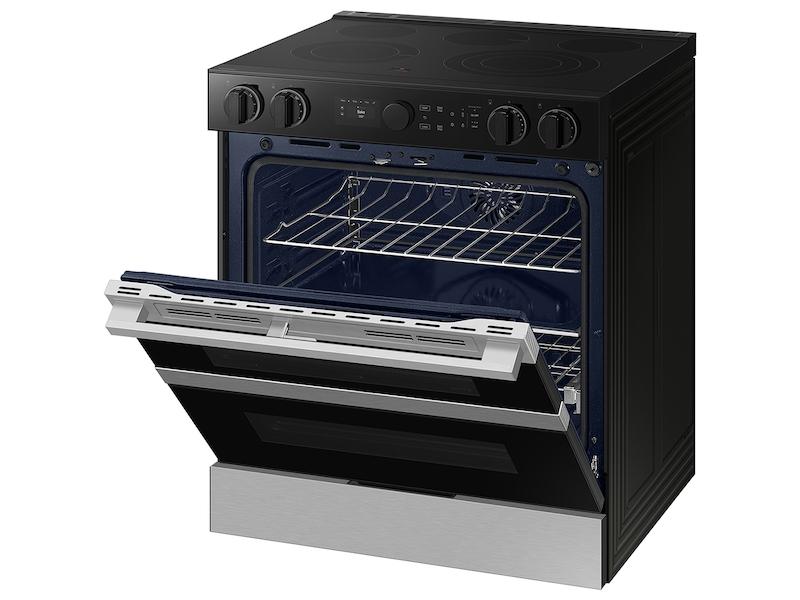 Samsung NSE6DG8550SR Bespoke Smart Slide-In Electric Range 6.3 Cu. Ft. With Flex Duo&#8482; & Illuminated Precision Knobs In Stainless Steel