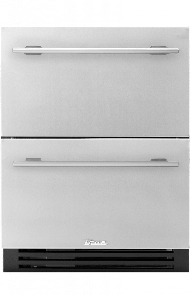 True Residential TURADA24DAS 24 Inch Solid Stainless Door Ada Height Undercounter Refrigerator Drawer