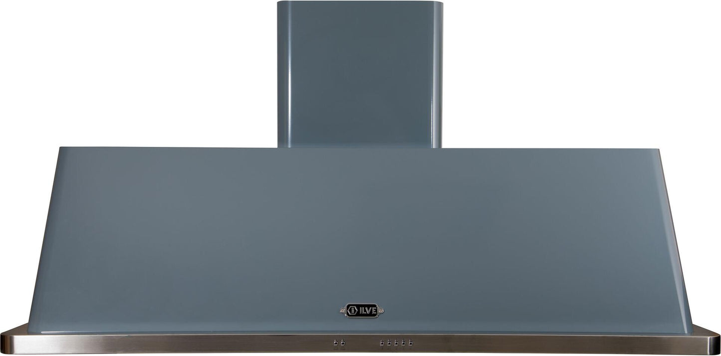 Ilve UAM150BG Majestic 60 Inch Blue Grey Wall Mount Range Hood