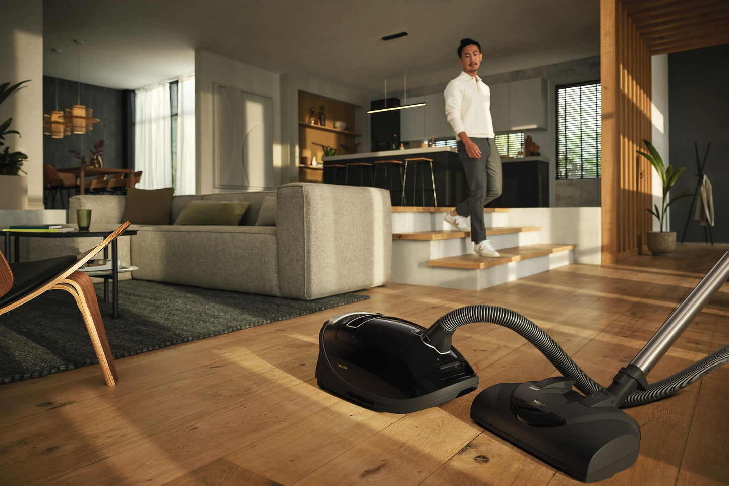 Miele COMPLETEC3KONAPOWERLINESGFE0OBSIDIANBLACK Complete C3 Kona Powerline - Sgfe0 - Canister Vacuum Cleaners With Electrobrush For Thorough Cleaning Of Heavy-Duty Carpeting.