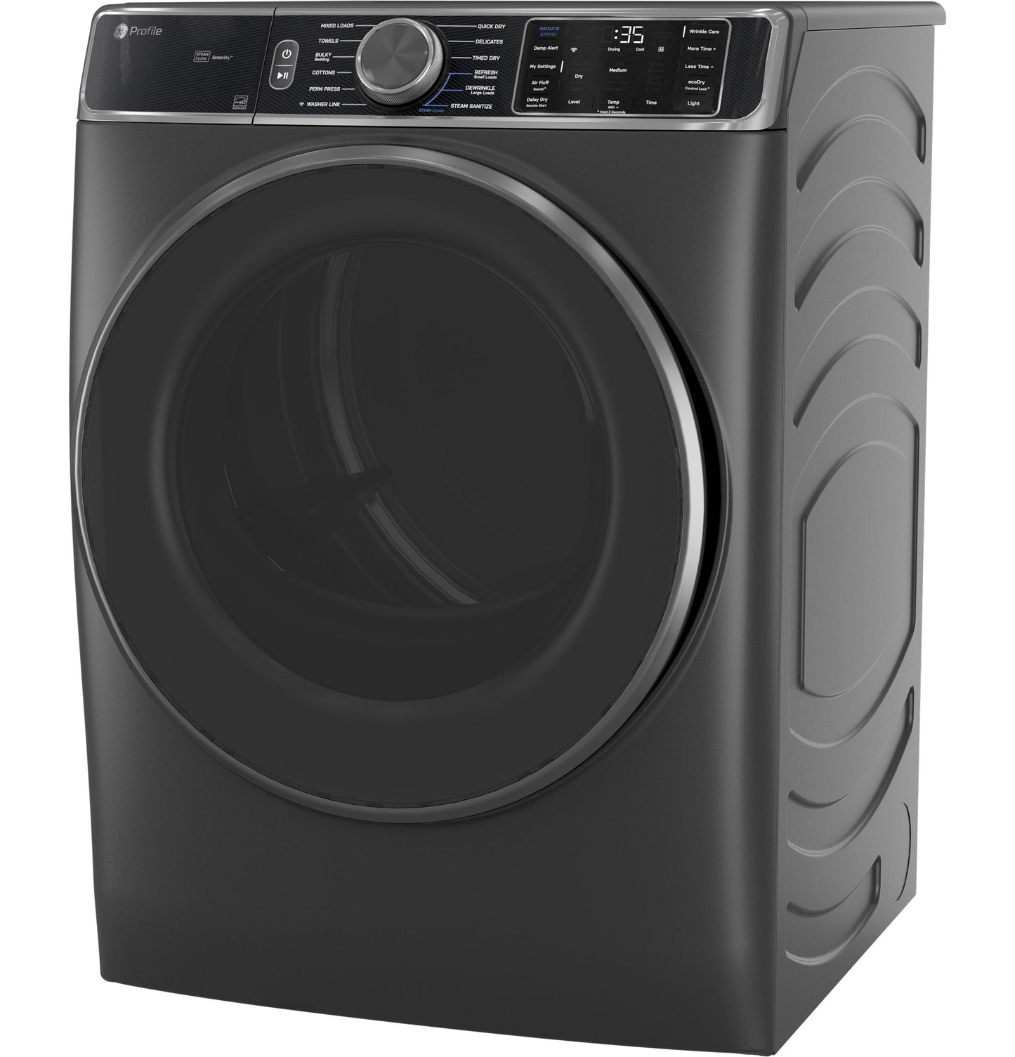 Ge Appliances PFD95ESPWDS Ge Profile&#8482; Energy Star® 7.8 Cu. Ft. Capacity Smart Front Load Electric Dryer With Steam And Sanitize Cycle