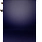 Ilve UPI304NMPMBB Nostalgie Ii 30 Inch Electric Freestanding Range In Blue With Bronze Trim