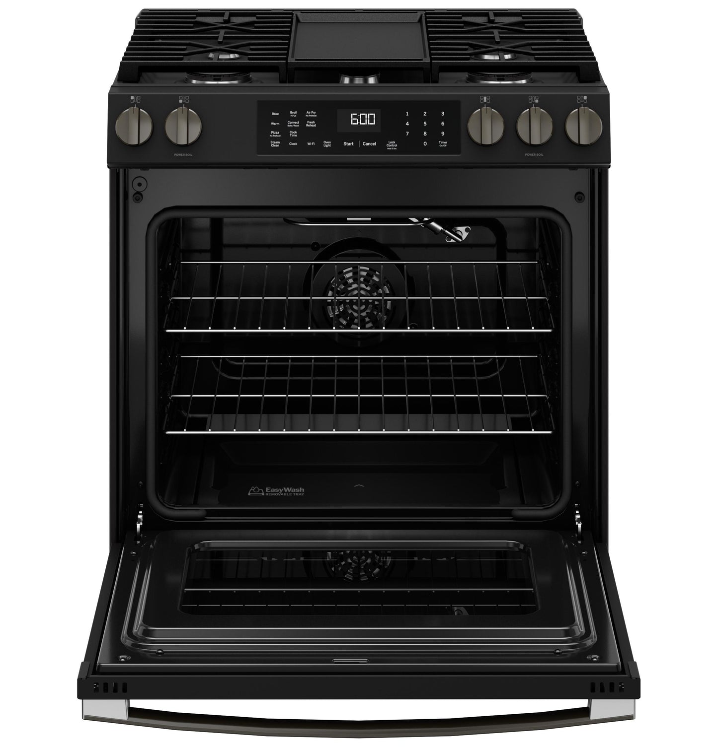 Ge Appliances GGS600AVDS Ge® 30" Slide-In Front-Control Convection Gas Range With No Preheat Air Fry And Easywash&#8482; Oven Tray