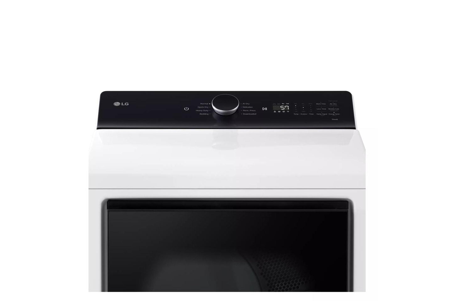 Lg DLE8400WE 7.3 Cu. Ft. Ultra Large Capacity Rear Control Electric Dryer With Lg Easyload&#8482; Door And Ai Sensing