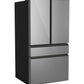 Cafe CJE23DM5WS5 Café™ Energy Star® 23.2 Cu. Ft. Smart Counter-Depth 4-Door French-Door Refrigerator In Platinum Glass With Dual-Dispense Autofill Pitcher