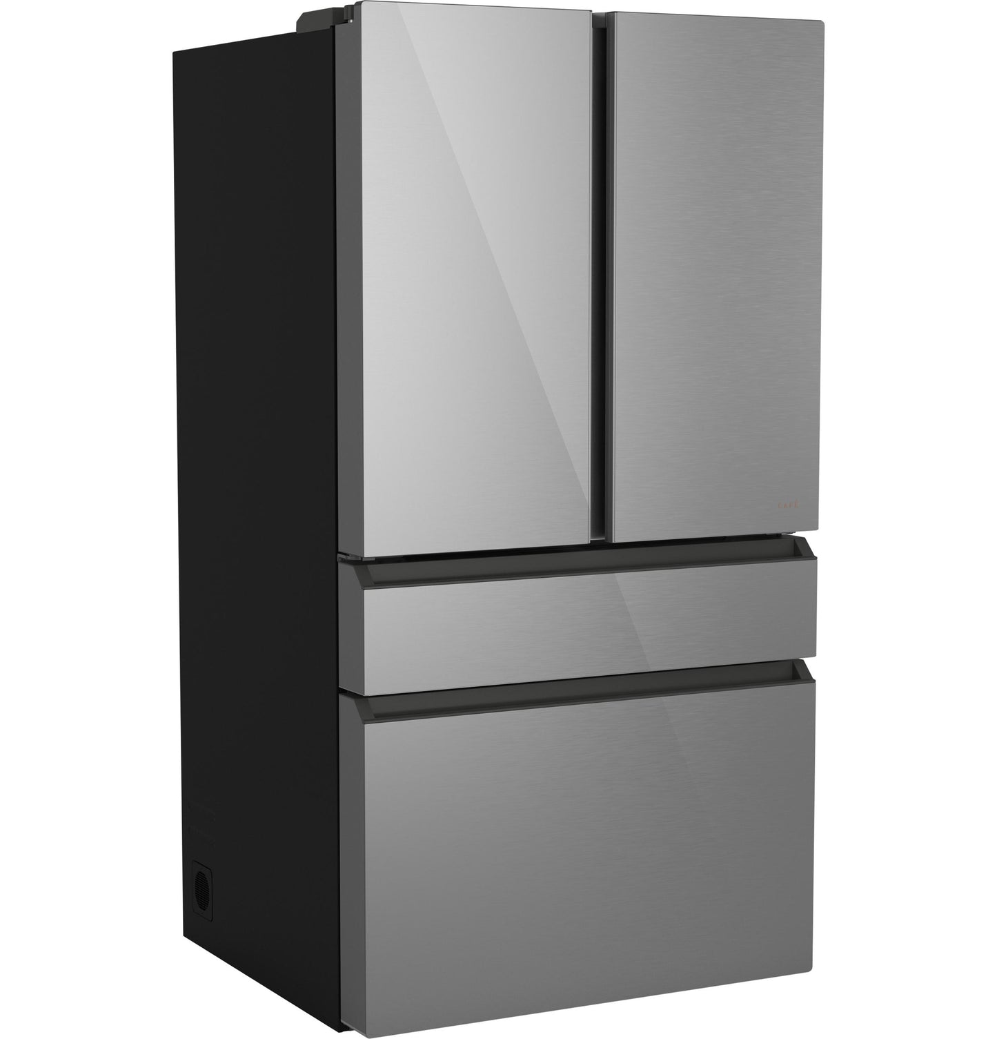 Cafe CJE23DM5WS5 Café&#8482; Energy Star® 23.2 Cu. Ft. Smart Counter-Depth 4-Door French-Door Refrigerator In Platinum Glass With Dual-Dispense Autofill Pitcher