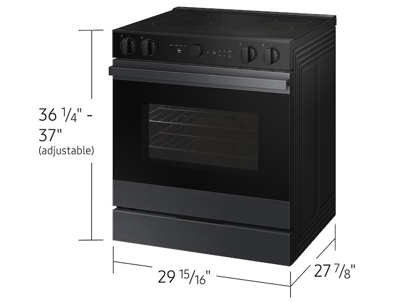 Samsung NSE6DG8502MT Bespoke 6.3 Cu. Ft. Smart Slide-In Energy Star® Certified Electric Range With Air Fry In Matte Black Steel