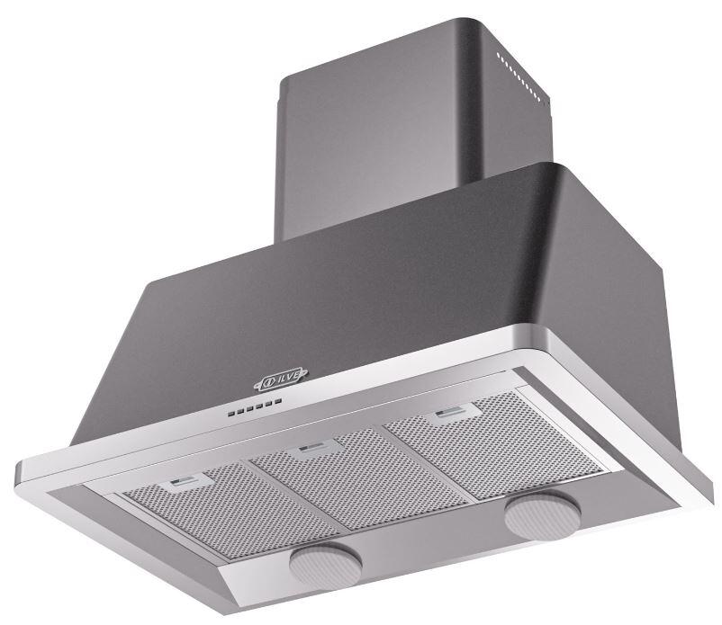 Ilve UAM90MG Majestic 36 Inch Matte Graphite Wall Mount Range Hood