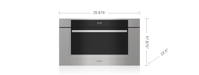 Wolf CSOP3050TMST 30" M Series Transitional Convection Steam Oven - Plumbed