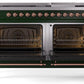 Ilve UP60FNMPEGPLP Nostalgie Ii 60 Inch Dual Fuel Liquid Propane Freestanding Range In Emerald Green With Copper Trim