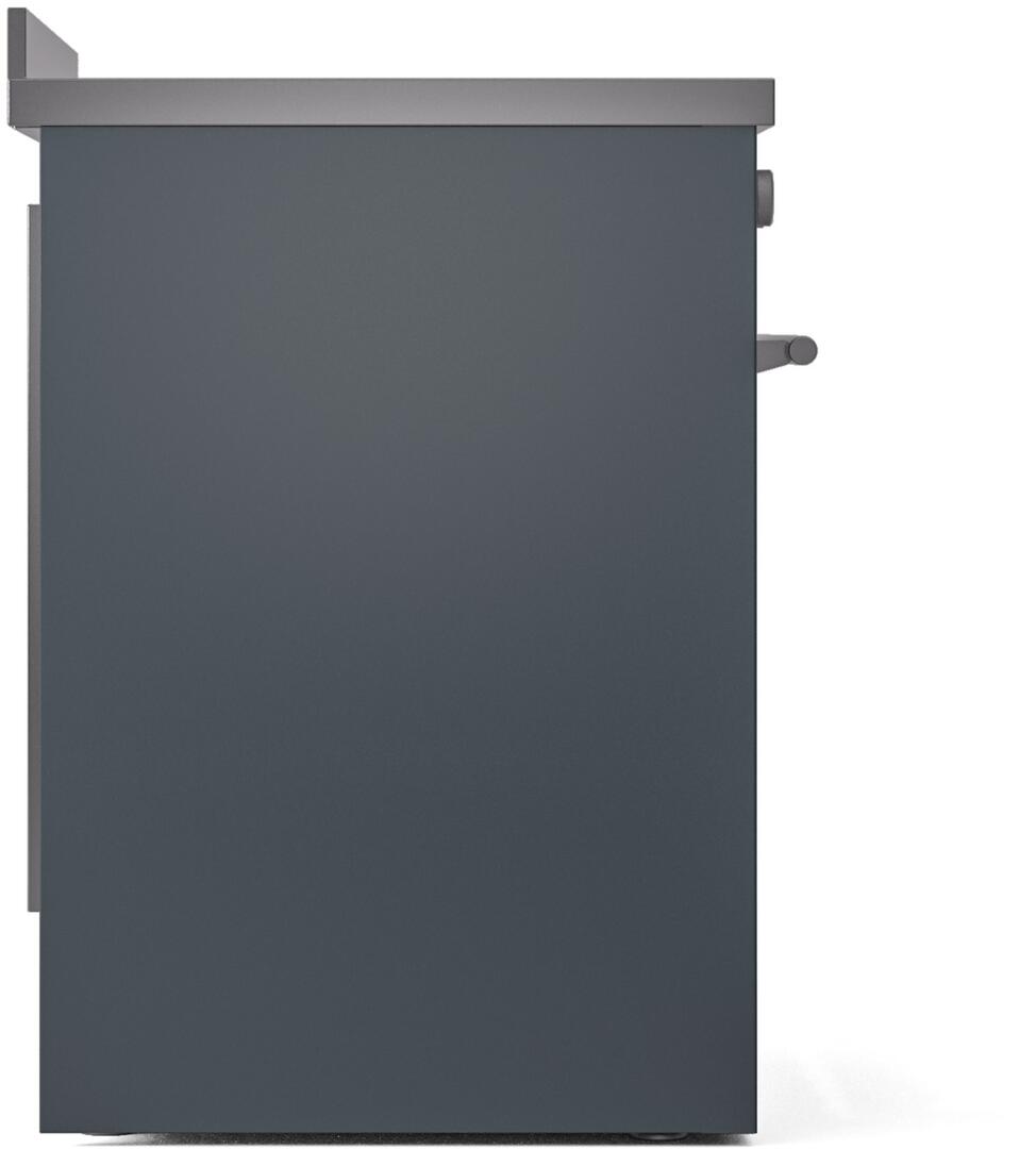 Ilve UPI304WMPBG Professional Plus Ii 30 Inch Electric Freestanding Range In Blue Grey With Trim