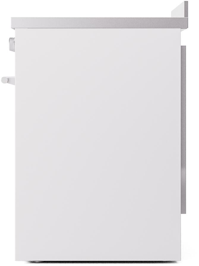 Ilve UPI304WMPWH Professional Plus Ii 30 Inch Electric Freestanding Range In White With Trim