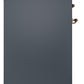 Ilve UPI304NMPBGG Nostalgie Ii 30 Inch Electric Freestanding Range In Blue Grey With Brass Trim