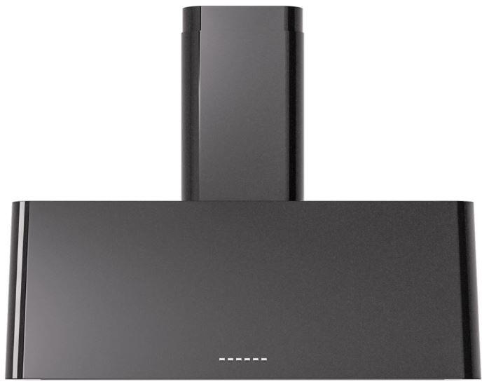 Ilve UAG36BK Nostalgie 36 Inch Glossy Black Wall Mount Range Hood