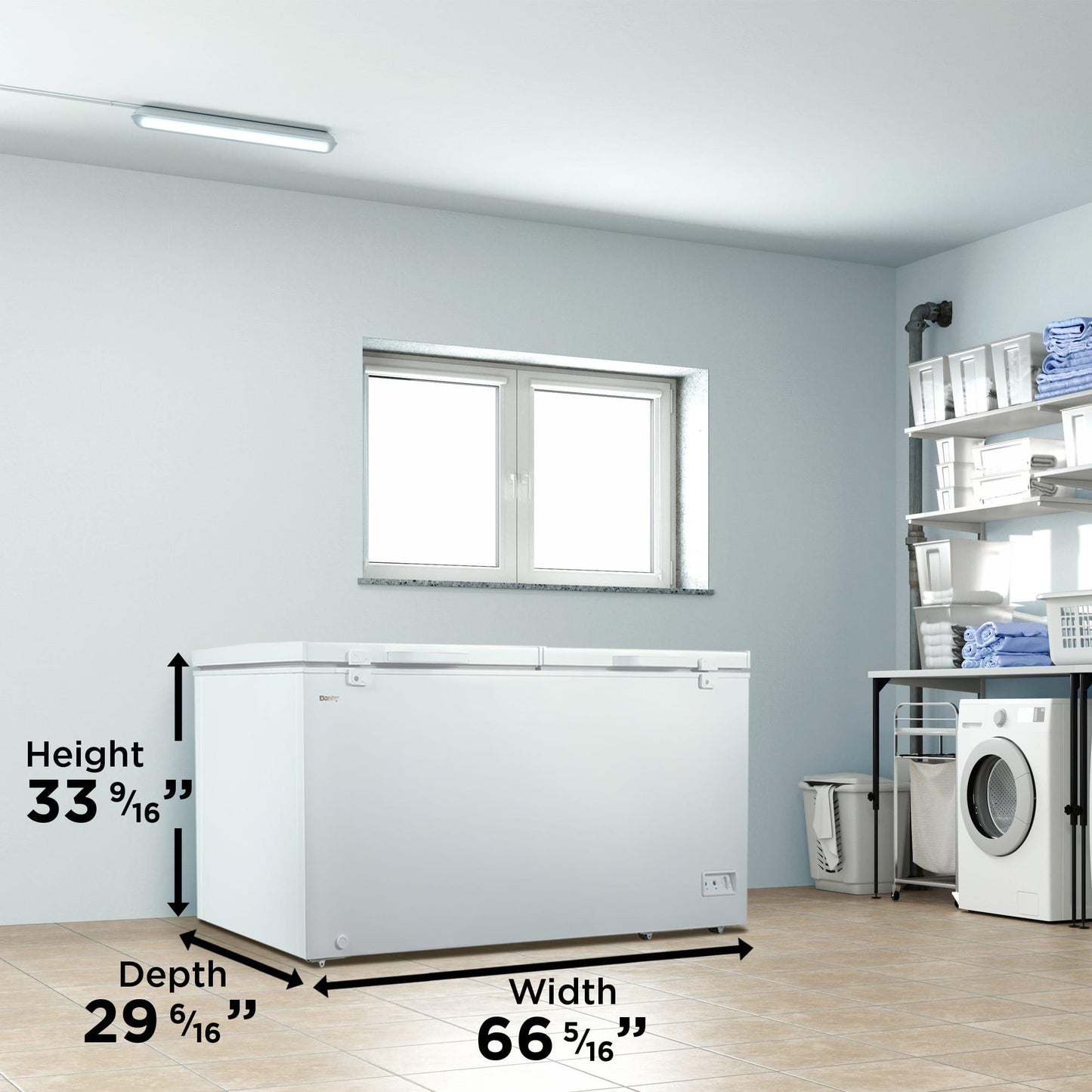 Danby DCFM171A1WDB Danby 17.1 Cu. Ft. Chest Freezer 2 Door In White