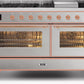 Ilve UM15FDNS3SSP Majestic Ii 60 Inch Dual Fuel Natural Gas Freestanding Range In Stainless Steel With Copper Trim