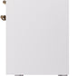 Ilve UPDI406NMPWHB Nostalgie Ii 40 Inch Electric Freestanding Range In White With Bronze Trim