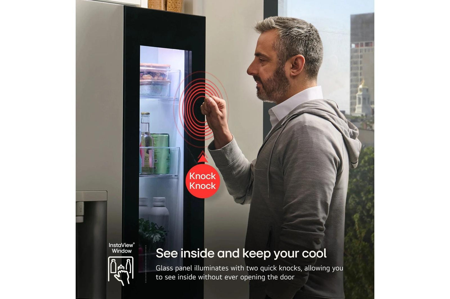 Lg LF29S8365S 29 Cu. Ft. Smart Instaview® Door-In-Door® Standard-Depth Max&#8482; 4-Door French Door Refrigerator With Mycolor&#8482;