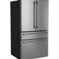 Cafe CJE23DP2WS1 Café™ Energy Star® 23.2 Cu. Ft. Smart Counter-Depth 4-Door French-Door Refrigerator With Dual-Dispense Autofill Pitcher