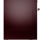 Ilve UP60FSNMPBUPLP Nostalgie Ii 60 Inch Dual Fuel Liquid Propane Freestanding Range In Burgundy With Copper Trim