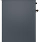 Ilve UPI304NMPBGB Nostalgie Ii 30 Inch Electric Freestanding Range In Blue Grey With Bronze Trim