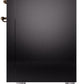 Ilve UP36FNMPBKB Nostalgie Ii 36 Inch Dual Fuel Natural Gas Freestanding Range In Glossy Black With Bronze Trim