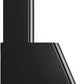 Ilve UAG36BK Nostalgie 36 Inch Glossy Black Wall Mount Range Hood