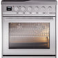 Ilve UPI304WMPSS Professional Plus Ii 30 Inch Electric Freestanding Range In Stainless Steel With Trim