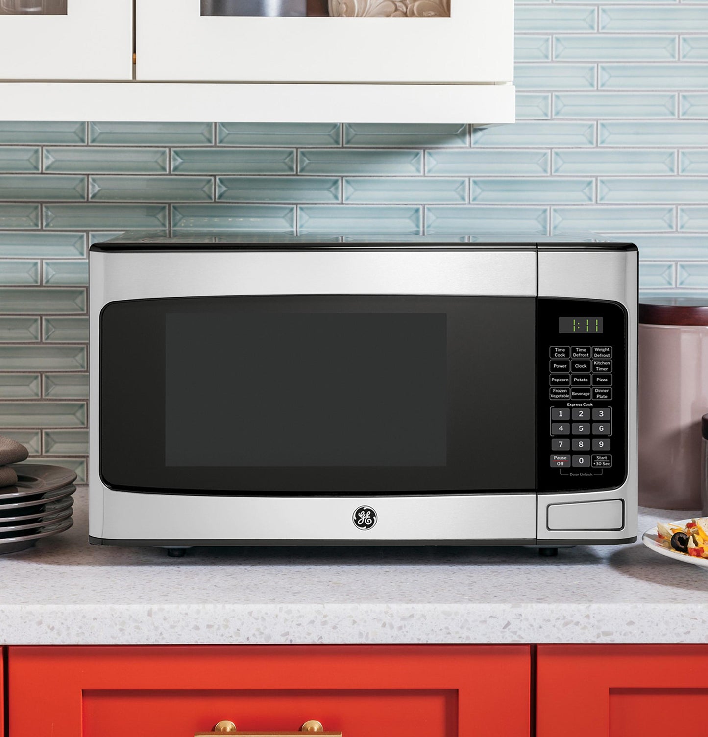 Ge Appliances GCST11N1WSS Ge® 1.1 Cu. Ft. Capacity Countertop Microwave Oven