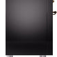 Ilve UP36FNMPBKB Nostalgie Ii 36 Inch Dual Fuel Natural Gas Freestanding Range In Glossy Black With Bronze Trim