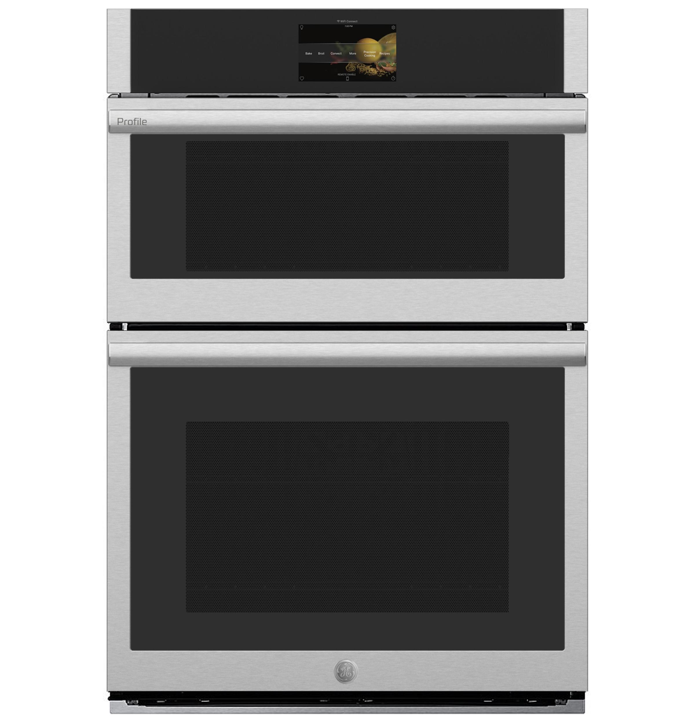 Ge Appliances PT9900SWSS Ge Profile™ 30 In. Combination Double Wall Oven With Convection, Air Fry, Steam, Sous Vide, And Advantium® Technology