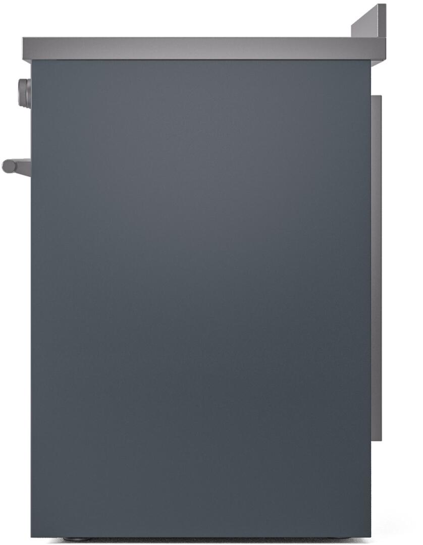 Ilve UPI304WMPBG Professional Plus Ii 30 Inch Electric Freestanding Range In Blue Grey With Trim