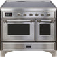 Ilve UMDI10NS3SSC Majestic Ii 40 Inch Electric Freestanding Range In Stainless Steel With Chrome Trim