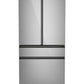 Cafe CJE23DM5WS5 Café™ Energy Star® 23.2 Cu. Ft. Smart Counter-Depth 4-Door French-Door Refrigerator In Platinum Glass With Dual-Dispense Autofill Pitcher