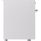 Ilve UP60FSNMPWHC Nostalgie Ii 60 Inch Dual Fuel Natural Gas Freestanding Range In White With Chrome Trim