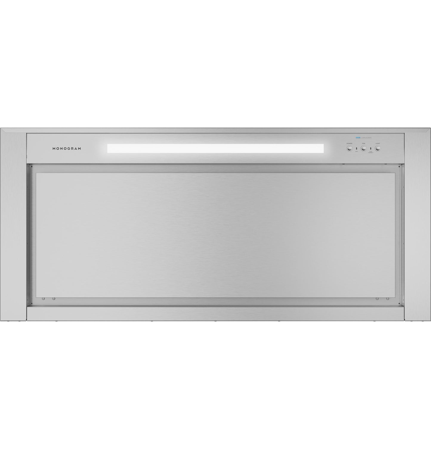 Monogram ZVWS481SRSS Monogram 48" Wall-Mounted Pyramid Chimney Vent Hood With Air Quality Sensors