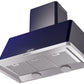 Ilve UAM100MB Majestic 40 Inch Blue Wall Mount Range Hood