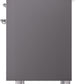 Ilve UPDI406NMPMGC Nostalgie Ii 40 Inch Electric Freestanding Range In Matte Graphite With Chrome Trim