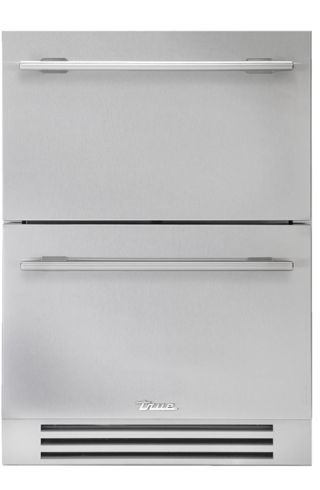 True Residential TUR24DSSC 24 Inch Solid Stainless Door Undercounter Refrigerator Drawer