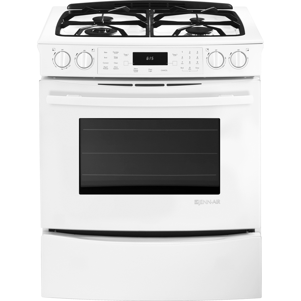 Jennair JGS8850CDW 30" Slide-In Gas Range With Convection