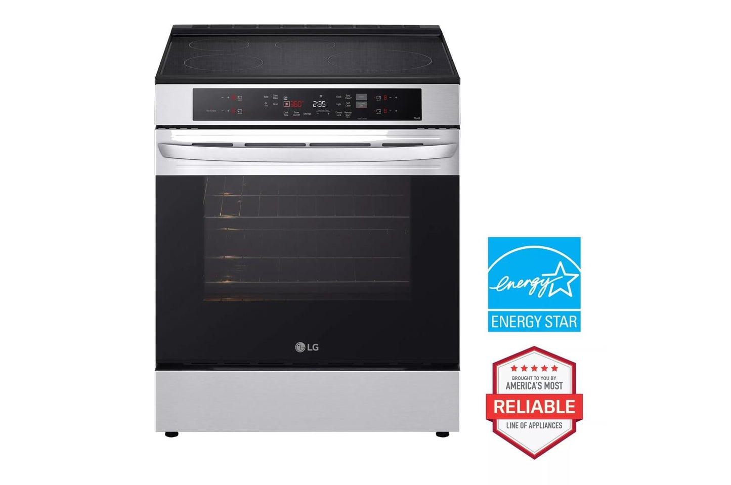 Lg LSIL6332FE 6.3 Cu. Ft. Smart Induction Slide-In Range With Convection And Air Fry